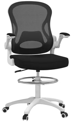 Produktbild von Ergonomischer Bš¹rostuhl mit atmungsaktivem Stoffbezug, h?henverstellbar und mit hochklappbaren Armlehnen, 59 x 65 x 110šC130 cm