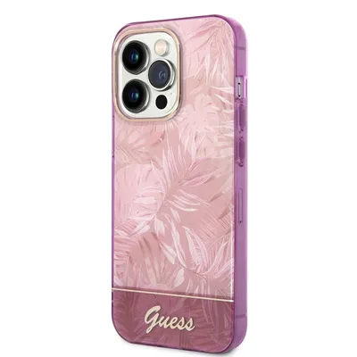 Produktbild von Guess, Schutzhülle Jungle Apple iPhone 14 Pro, Rosa