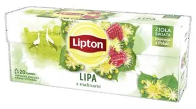 Image de Thé au tilleul et à la framboise Lipton, 20 sachets