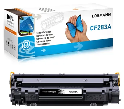 Immagine prodotto di LOSMANN, 1 cartuccia di toner nera compatibile per HP CF283A 83A, adatta ai modelli HP LaserJet Pro MFP M120 Series, M125a, M125nw, M125rnw, M126a, M126nw, M127fn, M127fp, M127fw, M128fn, M128fp, M128fw, M201dw, M201n, M202dw, M202n, M225dn