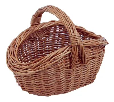 Produktbild von Einkaufskorb, Kinderkorb, braun, stabil, oval, Tragekorb, Blumenstreukorb