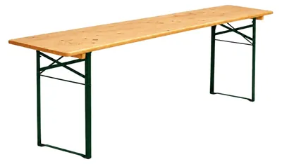 Produktbild von Biertisch Premium 220x50cm – Massivholz Kiefer