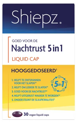 Productafbeelding van Shiepz Nachtrust 5-in-1 Hooggedoseerd (30 tabletten)