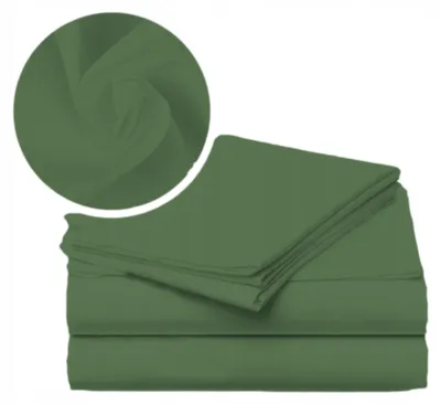 Image de Strefa Spania Drap traditionnel 160x210 cm coton 100% vert olive