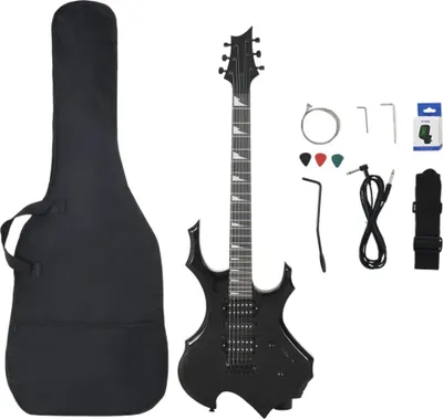 Obrázok produktu pre vidaXL Elektrická gitara pre začiatočníkov s taškou Black 4/4 39"