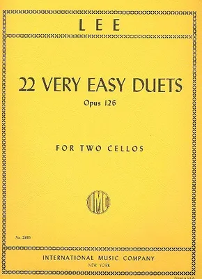 Produktbild von 22 very easy Duets op.126 for 2 violoncellos score