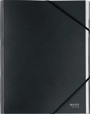 Produktbild von Leitz 39140095, Signatur-Ordner, A4, Karton, Schwarz, Matt, Gummiband