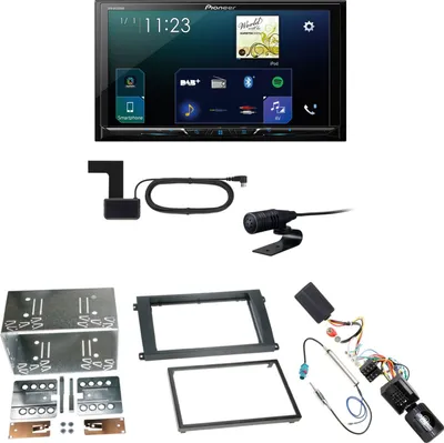 Produktbild von Pioneer SPH-DA230DAB CarPlay Android Auto Einbauset für Porsche Cayenne ab 2007