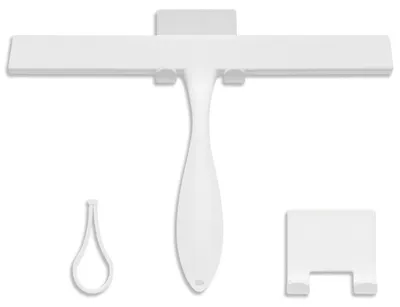 Immagine prodotto di Elzusha - Raschietto per doccia in silicone resistente alla ruggine, con manico ergonomico, 25 cm