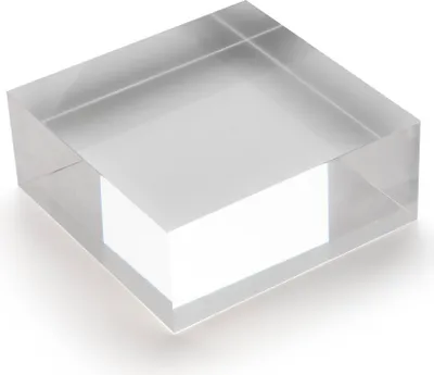 Produktbild von Acrylblock 100x100x40mm transparent, rundum glänzend polierte Seitenkanten / Acryl / Acrylglas / massiv / klar / farblos / Dekoration - Zeigis®