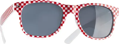 Produktbild von Party-Sonnenbrille - rot/weiß, pro Stück