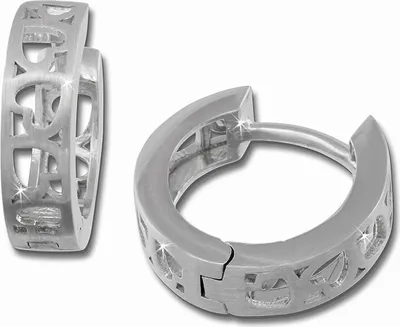 Produktbild von SilberDream Creolen für Damen 925 Silber silber Herz Ohrringe 15mm SDO3365
