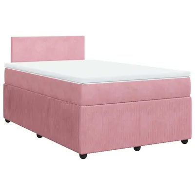 Produktbild von Boxspringbett mit Matratze Rosa 120x200 cm Samt