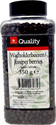 Produktbild von TGQ Wacholderbeeren ganz 350g Dose Vorrat Gewürz Kochen Gastro