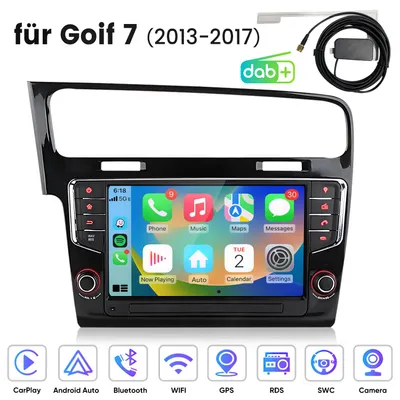 Immagine prodotto di Autoradio Hexinex 9" con Android 15 per Golf 7 (2013-2017) con navigatore GPS, Wi-Fi, Bluetooth, DAB+, SWC, USB e DSP, 2 GB + 64 GB