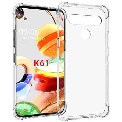 Obrázek produktu pro LG K61 Pouzdro, Průhledné Měkké TPU Bumper, Nárazuvzdorné Ochranné Pouzdro pro LG K61