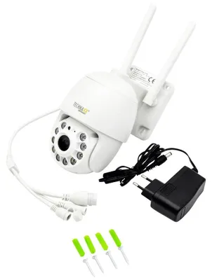 Productafbeelding van Technaxx 4991, IP-beveiligingscamera, geschikt voor binnen- en buitengebruik, draadloos, extern, wandmontage, wit