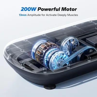 Produktbild von Fitness-Trainingsplattform – Bluetooth-Lautsprecher – Tragfähigkeit: 200 kg – Schwarz – Silikon