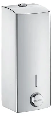 Image de Distributeur de savon ou de gel hydroalcoolique 1L Inox 304 poli brillant - DELABIE - 510580