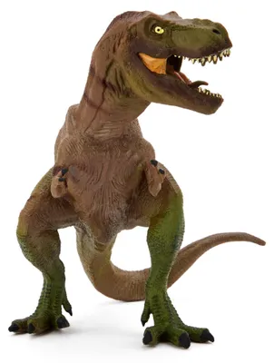 Image de Zappi Co, figurine de dinosaure T-Rex, vert/noir, jouet (17 cm de haut), collection de dinosaures réalistes et détaillés, figurines d'action