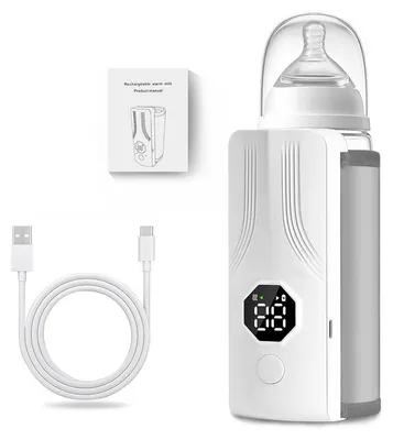 Produktbild von Kabelloser Babyflaschenwärmer Milchflaschenwärmer mit 6-stufiger Temperaturregelung Digitalanzeige Tragbar