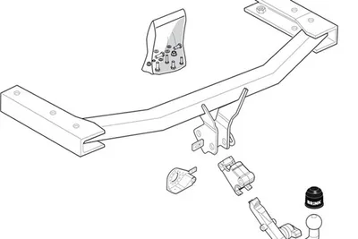 Produktbild von BRINK 439900 Anhängerkupplung 2100kg Max für AUDI A6 Avant (4F5, C6) A6 Limousine (4F2, C6)