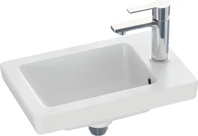 Produktbild von Dansani Waschtisch, Larghetto Micro, 43x27 cm, Porzellan Weiß, 1 Stk.