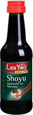 Produktbild von Lien Ying Shoyu Sojasauce nach japanischer Art  125 Ml Flasche  Vegan Proteinreich  Salzig
