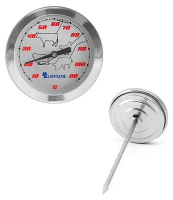 Produktbild von Bratenthermometer Wasserdicht Edelstahl Einstich Fleisch Analog Thermometer