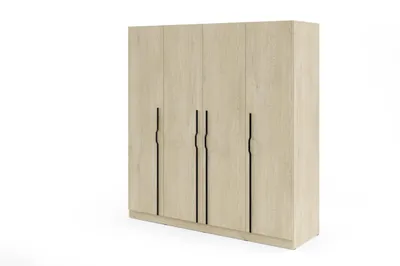 Produktbild von Kleiderschrank BRAGA BR1dc 200x210x60,5 cm Eiche Cremona – Modulares Schranksystem mit Schubladen