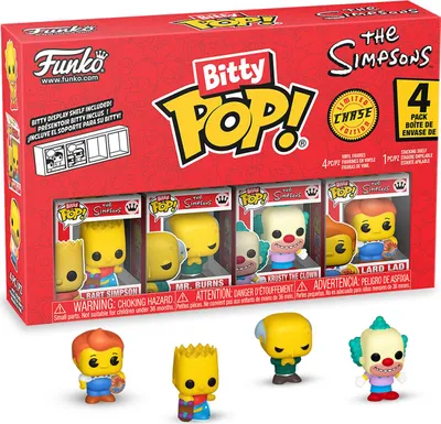 Produktbild von The Simpsons - Bart Simpson Mr. Burns Krusty the Clown Lard Lad Bitty Pop! Funko
