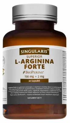Imagen del producto de Singularis Superior L-Arginina Forte, 700 mg, 60 cápsulas