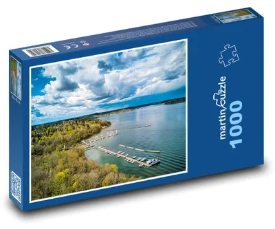 Obrázok produktu pre Puzzle 1000 Štokholm - Švédsko, jazero - martinpuzzle