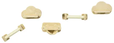 Immagine prodotto di Set di scalette per gatti PawHut: 2 tiragraffi, 2 piattaforme con amaca in peluche, beige
