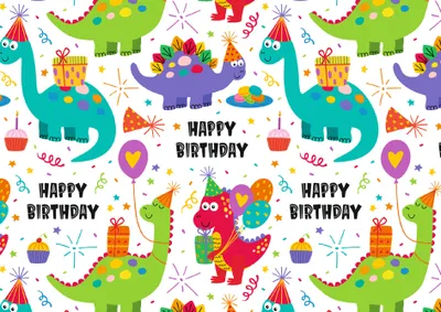 Produktbild von SUSY CARD Geschenkpapier "Birthday Dinos" auf Rolle