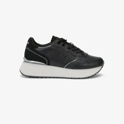 Zdjęcie produktu dla Sneakers damskie Sun68, model Z46217, seria Big Ally, wykonane ze skóry, kolor: czarny (nero), rozmiar: 200, numer modelu: 11