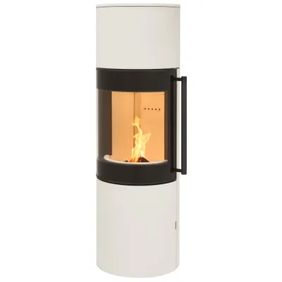 Produktbild von H&M Kaminofen MONO 3.0 L Stahl-creme weiß