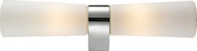 Immagine prodotto di Lampada a parete PARADIS 2xE14/40W, cromo/opal L, IP44 L: 405, H: 110, dimmerabile