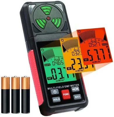 Imagen del producto de Detector de radiación electromagnética para señales de Wi-Fi y Bluetooth, portátil, 3 en 1, para aplicaciones profesionales