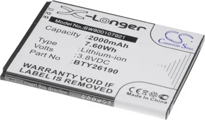 Produktbild von vhbw Akku kompatibel mit Elson Mobistel Cynus T8 Handy Smartphone Telefon (2000 mAh, 3,8 V, Li-Ion)