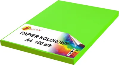 Image de Papier couleur A4 80g vert fluo2 100 feuilles