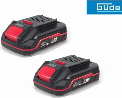 Produktbild von Güde Twinpack ProVolt APPV 18-20 2 x Akku AP18 / 2.0 Ah 18V Akkupack