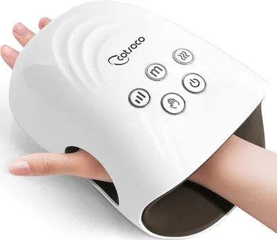 Produktbild von CINCOM Handmassagegerät kabellos mit Wärmefunktion, Elektrisches Akku-Massagegerät für Finger & Handgelenk bei Arthritis & Karpaltunnelsyndrom