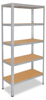 Image de shelfplaza HOME 200x80x50 cm Étagère charges lourde en galvanisé avec 5 étagères et une capacité de charge de 175 kg par étagère