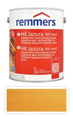 Obrázek produktu pro REMMERS HK lazura - ochranná lazura na dřevo pro exteriér 5 l Borovice