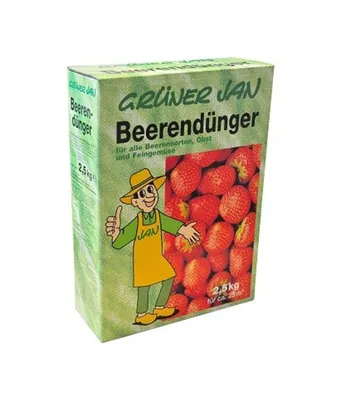 Produktbild von Grüner Jan Beerendünger 2,5 kg Obstdünger Dünger Gemüsedünger Beeren