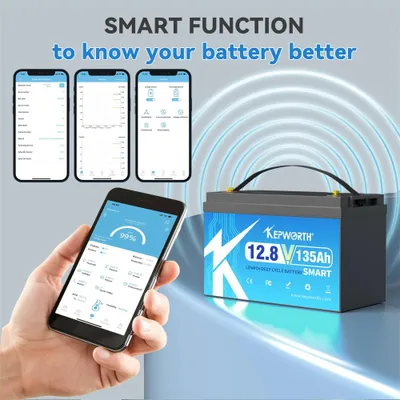 Image de Batterie lithium 12V 135Ah - Batterie LiFePO4 - Batterie pour camping-car - Batterie pour bateau - Batterie solaire - Système de gestion de batterie (BMS) Bluetooth 100A