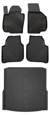 Obrázok produktu pre Autokoberce 3D TPE + vaňa kufra DryZone pre: Skoda Superb II 2008-2015 kombi 5 ks