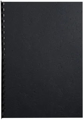 Produktbild von Einbanddeckel Evercover A4 270g/qm Lederprägung VE=4x100 Stück schwarz