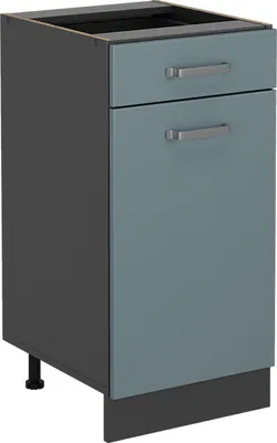 Produktbild von Küchenunterschrank Vicco R-Line Blau-Grau 40 cm ohne Arbeitsplatte, Model 41055